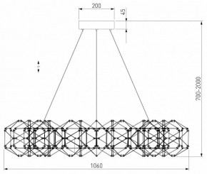 Подвесная люстра Eurosvet Uma 90369/15 медь в Покачах - pokachi.mebel24.online | фото 4