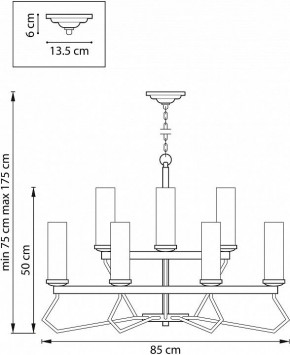 Подвесная люстра Lightstar Flume 723125 в Покачах - pokachi.mebel24.online | фото 3