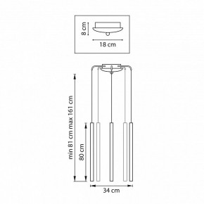 Подвесная люстра Lightstar Tubo L5T747443 в Покачах - pokachi.mebel24.online | фото 3
