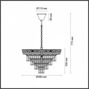 Подвесная люстра Lumion Esme 5233/8 в Покачах - pokachi.mebel24.online | фото 4
