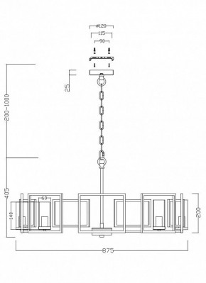 Подвесная люстра Maytoni Bowi H009PL-08G в Покачах - pokachi.mebel24.online | фото 4