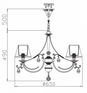 Подвесная люстра Maytoni Soffia RC093-PL-06-R в Покачах - pokachi.mebel24.online | фото 4