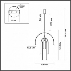 Подвесная люстра Odeon Light Memfi 6633/95L в Покачах - pokachi.mebel24.online | фото