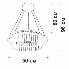 Подвесная люстра Vitaluce V54010 V54010-1/1S в Покачах - pokachi.mebel24.online | фото 5