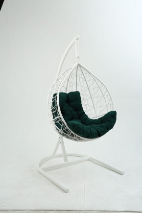 Подвесное кресло Бароло (белый/зеленый) в Покачах - pokachi.mebel24.online | фото