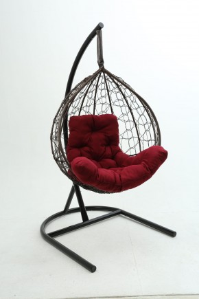 Подвесное кресло Бароло (коричневый/бордо) в Покачах - pokachi.mebel24.online | фото