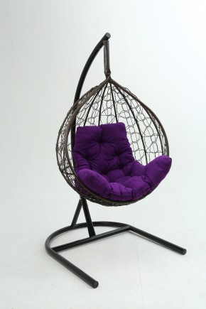 Подвесное кресло Бароло (коричневый/фиолетовый) в Покачах - pokachi.mebel24.online | фото