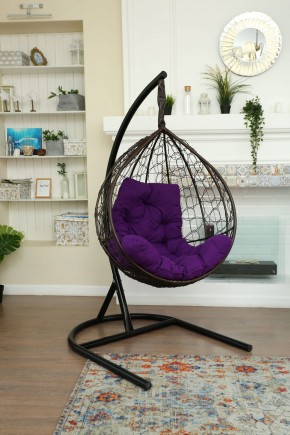 Подвесное кресло Бароло (коричневый/фиолетовый) в Покачах - pokachi.mebel24.online | фото