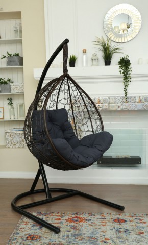 Подвесное кресло Бароло (коричневый/графит) в Покачах - pokachi.mebel24.online | фото