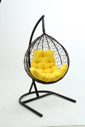 Подвесное кресло Бароло (коричневый/желтый) в Покачах - pokachi.mebel24.online | фото