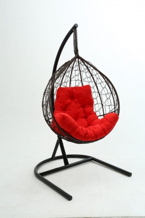 Подвесное кресло Бароло (коричневый/красный) в Покачах - pokachi.mebel24.online | фото