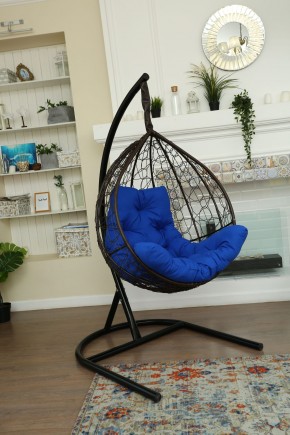 Подвесное кресло Бароло (коричневый/синий) в Покачах - pokachi.mebel24.online | фото