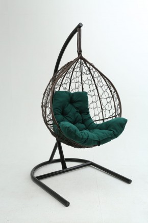 Подвесное кресло Бароло (коричневый/зеленый) в Покачах - pokachi.mebel24.online | фото