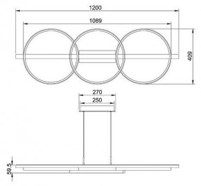 Подвесной светильник Arte Lamp Fluido A3913SP-24BK в Покачах - pokachi.mebel24.online | фото 3