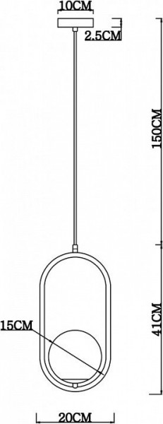 Подвесной светильник Arte Lamp Matisse A7745SP-1AB в Покачах - pokachi.mebel24.online | фото 4