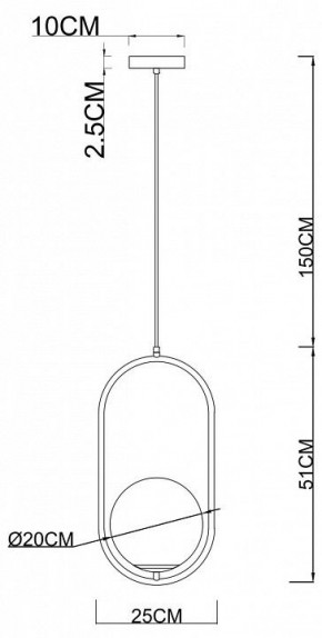 Подвесной светильник Arte Lamp Matisse A7746SP-1AB в Покачах - pokachi.mebel24.online | фото 3