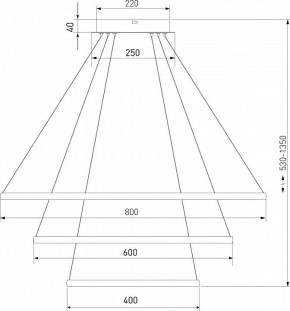 Подвесной светильник Eurosvet Collars 90264/3 латунь в Покачах - pokachi.mebel24.online | фото 3