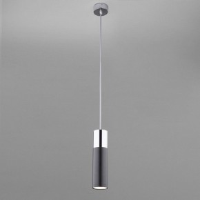 Подвесной светильник Eurosvet Double Topper 50135/1 LED хром/черный в Покачах - pokachi.mebel24.online | фото 3