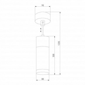 Подвесной светильник Eurosvet Double Topper 50135/1 LED хром/черный в Покачах - pokachi.mebel24.online | фото 4
