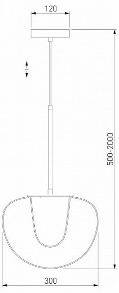 Подвесной светильник Eurosvet Twice 90325/1 черный в Покачах - pokachi.mebel24.online | фото 3