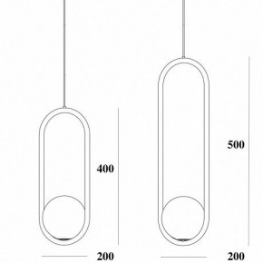 Подвесной светильник Imperiumloft Matthew Mccormick Hoop Gold Mila Pendant HOOP-B01 в Покачах - pokachi.mebel24.online | фото 5