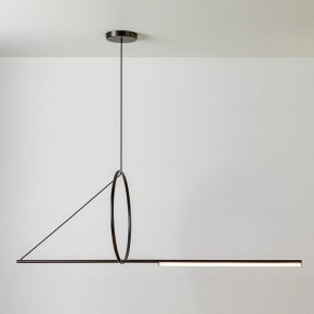 Подвесной светильник Imperiumloft Suspension Cercle Et Trait – Graphite Satine 40.1282-0 в Покачах - pokachi.mebel24.online | фото