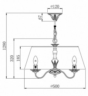 Подвесной светильник Maytoni Bouquet ARM023-PL-03-S в Покачах - pokachi.mebel24.online | фото 4