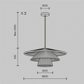 Подвесной светильник Maytoni Costa MOD394PL-01BS1 в Покачах - pokachi.mebel24.online | фото 5