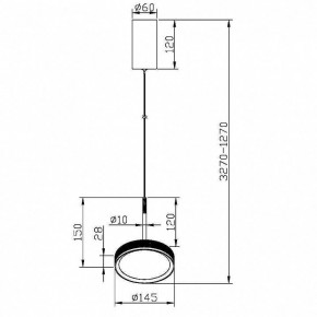 Подвесной светильник Maytoni El MOD041PL-L15G3K в Покачах - pokachi.mebel24.online | фото 4