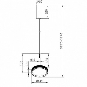 Подвесной светильник Maytoni El MOD041PL-L15WG3K в Покачах - pokachi.mebel24.online | фото 5