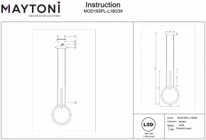 Подвесной светильник Maytoni Node MOD165PL-L18G3K в Покачах - pokachi.mebel24.online | фото 3