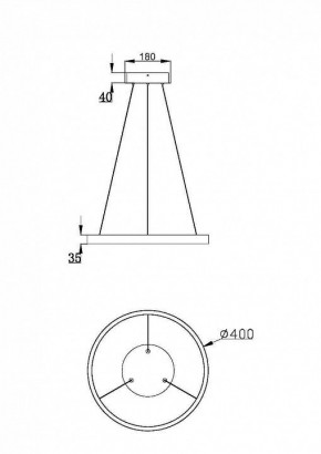 Подвесной светильник Maytoni Rim MOD058PL-L22BK в Покачах - pokachi.mebel24.online | фото 3