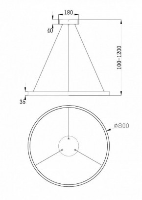 Подвесной светильник Maytoni Rim MOD058PL-L42BS4K в Покачах - pokachi.mebel24.online | фото 4