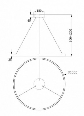 Подвесной светильник Maytoni Rim MOD058PL-L54BS4K в Покачах - pokachi.mebel24.online | фото 4