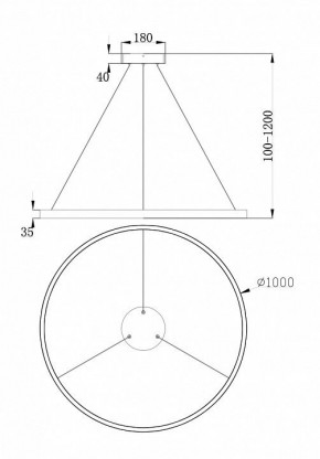 Подвесной светильник Maytoni Rim MOD058PL-L54W4K в Покачах - pokachi.mebel24.online | фото 4