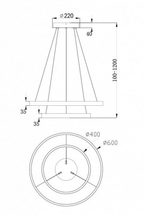 Подвесной светильник Maytoni Rim MOD058PL-L55W4K в Покачах - pokachi.mebel24.online | фото 7