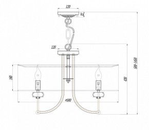 Подвесной светильник Maytoni Roma ARM006PL-06G в Покачах - pokachi.mebel24.online | фото 3