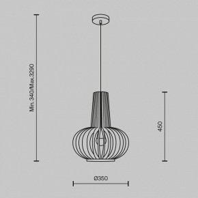 Подвесной светильник Maytoni Roots MOD193PL-01W в Покачах - pokachi.mebel24.online | фото 5