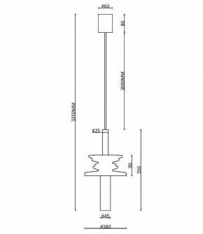 Подвесной светильник Maytoni Sound Wave MOD255PL-01B2 в Покачах - pokachi.mebel24.online | фото 4