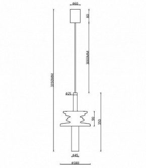 Подвесной светильник Maytoni Sound Wave MOD255PL-01B3 в Покачах - pokachi.mebel24.online | фото 4