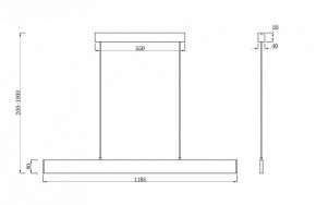 Подвесной светильник Maytoni Step P010PL-L30G3K в Покачах - pokachi.mebel24.online | фото 4