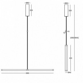 Подвесной светильник Maytoni Supersymmetry P096PL-L11BK1 в Покачах - pokachi.mebel24.online | фото 4