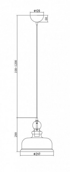 Подвесной светильник Maytoni Tone P001PL-01BZ в Покачах - pokachi.mebel24.online | фото 4