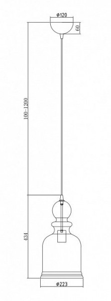 Подвесной светильник Maytoni Tone P002PL-01BZ в Покачах - pokachi.mebel24.online | фото 5