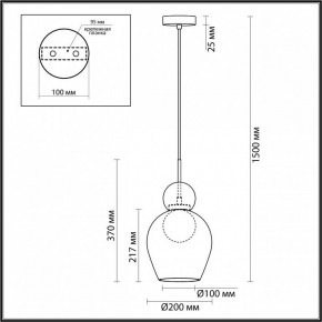 Подвесной светильник Odeon Light Blacky 2 5023/1 в Покачах - pokachi.mebel24.online | фото 5