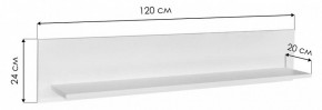 Полка навесная Бэль 10.107 в Покачах - pokachi.mebel24.online | фото 5