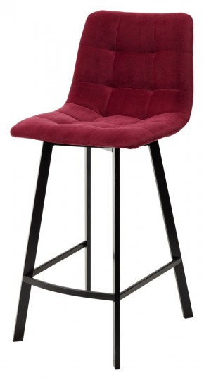 Полубарный стул CHILLI-QB SQUARE винный #16, велюр / черный каркас (H=66cm) М-City в Покачах - pokachi.mebel24.online | фото 2