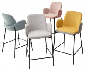 Полубарный стул NYX (H=65cm) VF106 желтый / VF120 серый М-City в Покачах - pokachi.mebel24.online | фото 4