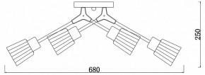 Потолочная люстра Escada Felicia 1137/6P в Покачах - pokachi.mebel24.online | фото 3