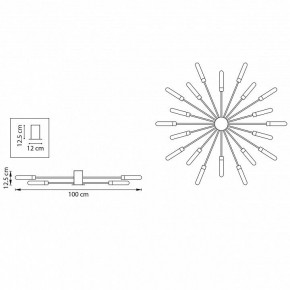 Потолочная люстра Lightstar Ragno 732203 в Покачах - pokachi.mebel24.online | фото 5